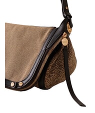 BORBONESE FRAME Borsa a spalla naturale/ebano - Borse Donna - 4