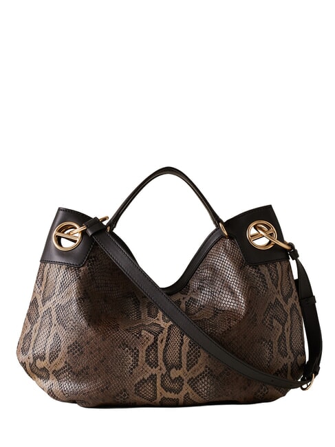 LONDON Python Borsa a mano, con tracolla marrone/ebano - Borse Donna