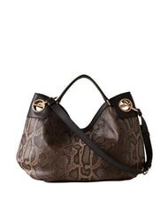 BORBONESE LONDON Python Borsa a mano, con tracolla marrone/ebano - Borse Donna - 3