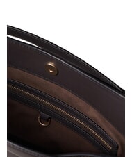 BORBONESE LONDON Python Borsa a mano, con tracolla marrone/ebano - Borse Donna - 5