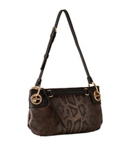 BORBONESE LONDON Borsa a spalla, in pelle marrone/ebano - Borse Donna - 2