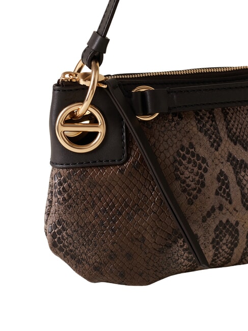 LONDON Borsa a spalla, in pelle marrone/ebano - Borse Donna