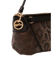 BORBONESE LONDON Borsa a spalla, in pelle marrone/ebano - Borse Donna - 4