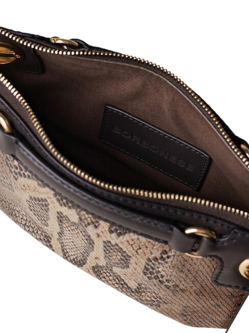 LONDON Borsa a spalla, in pelle marrone/ebano - Borse Donna