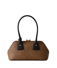 BORBONESE GEMINI Borsa a spalla op naturale/nero - Borse Donna - 3