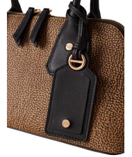 BORBONESE GEMINI Borsa a spalla op naturale/nero - Borse Donna - 4