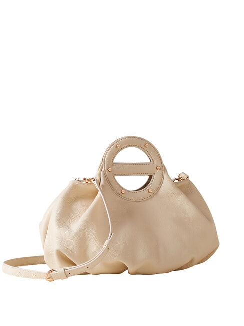 VIS-A-VIS Borsa a mano, con tracolla, in pelle white cotton - Borse Donna