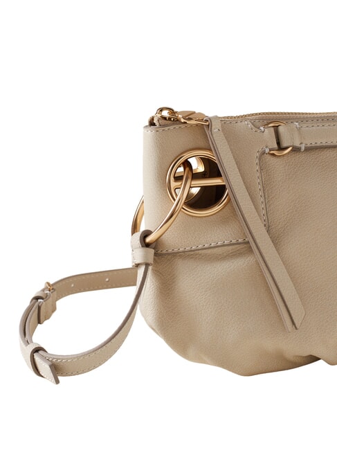 LONDON Borsa a tracolla, in pelle white cotton - Borse Donna