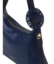 BORBONESE 011 Borsa a spalla, in pelle blu prussia - Borse Donna - 3
