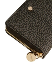 BORBONESE CLASSICA  Portafoglio medio zip around  olive - Portafogli Donna - 4