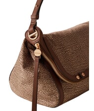 BORBONESE FRAME M Borsa a spalla beige brown - Borse Donna - 4