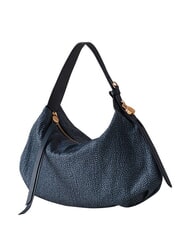 BORBONESE PRIVE Borsa hobo a spalla blu lapis - Borse Donna - 4