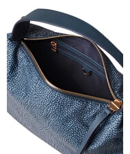 BORBONESE PRIVE Borsa hobo a spalla blu lapis - Borse Donna - 5