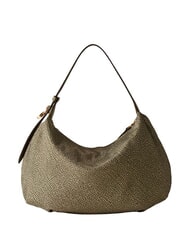 BORBONESE PRIVE Borsa hobo a spalla olive - Borse Donna - 2
