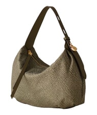 BORBONESE PRIVE Borsa hobo a spalla olive - Borse Donna - 3