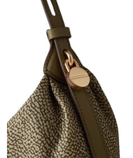BORBONESE PRIVE Borsa hobo a spalla olive - Borse Donna - 5