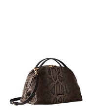 BORBONESE SEXY Borsa a mano, con tracolla, in pelle marrone/ebano - Borse Donna - 2