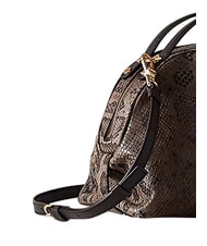 BORBONESE SEXY Borsa a mano, con tracolla, in pelle marrone/ebano - Borse Donna - 4