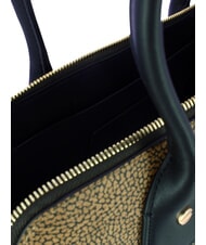 BORBONESE GEMINI Borsa a spalla op naturale/nero - Borse Donna - 4