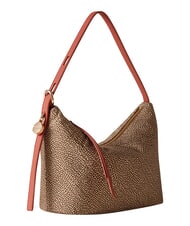 BORBONESE PRIVE Borsa Hobo a spalla beige/red papaya - Borse Donna - 3