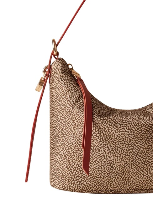 PRIVE Borsa Hobo a spalla beige/red papaya - Borse Donna