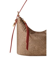 BORBONESE PRIVE Borsa Hobo a spalla beige/red papaya - Borse Donna - 4
