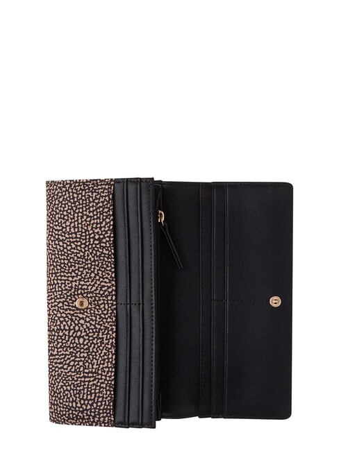 CLASSICA Portafoglio grande con patta OP/NATURALE/NERO - Portafogli Donna