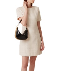 BORBONESE OYSTER Borsa a spalla, in pelle NERO/OP NATURALE - Borse Donna - 2