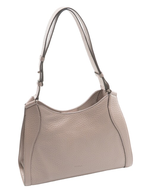 CAMPIONARIO - ONDA Borsa a spalla, in pelle stucco gray - Borse Donna