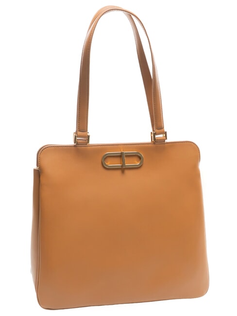 CAMPIONARIO - TEIA Borsa in pelle brandy - Borse Donna