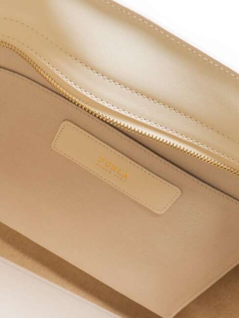 CAMPIONARIO - DUETTO Borsa a mano / a spalla  panna+avena int. - Borse Donna