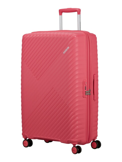DIABLAST Trolley large, espandibile, chiusura TSA pink glitch - Trolley Rigidi