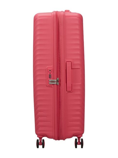 DIABLAST Trolley large, espandibile, chiusura TSA pink glitch - Trolley Rigidi