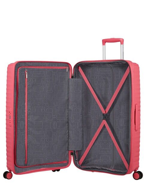 DIABLAST Trolley large, espandibile, chiusura TSA pink glitch - Trolley Rigidi