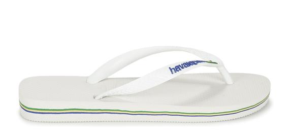 BRASIL LOGO Infradito  white - Scarpe Unisex
