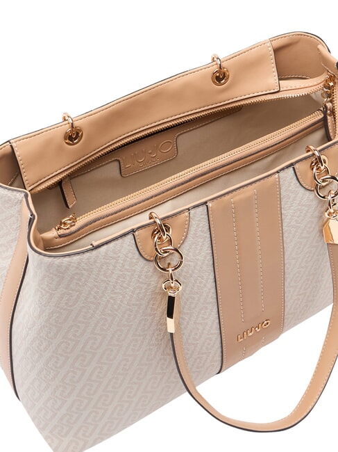 EMATITE Borsa a spalla naturale/dk.cipria - Borse Donna