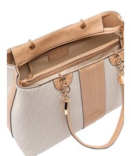 LIUJO EMATITE Borsa a spalla naturale/dk.cipria - Borse Donna - 4