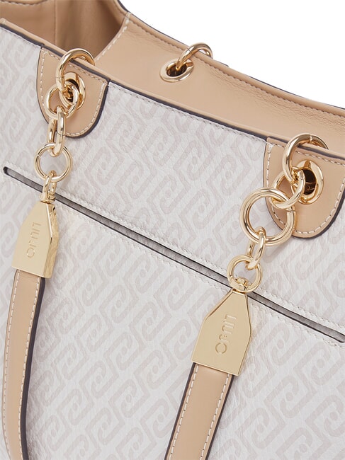 EMATITE Borsa a spalla naturale/dk.cipria - Borse Donna