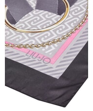 LIUJO LOGO Foulard NERO - Sciarpe - 3