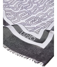 LIUJO NEW LOGO CHAIN Foulard NERO - Sciarpe - 3