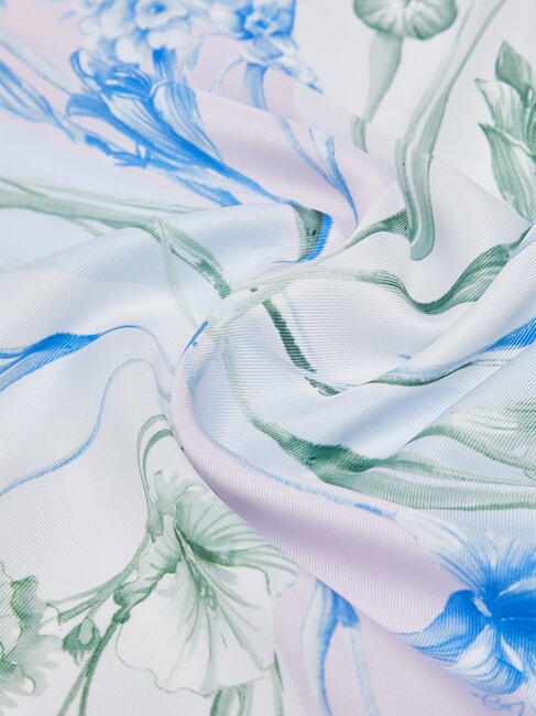 FLOWER  bright blue wave - Sciarpe