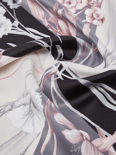 FLOWER  NERO - Sciarpe