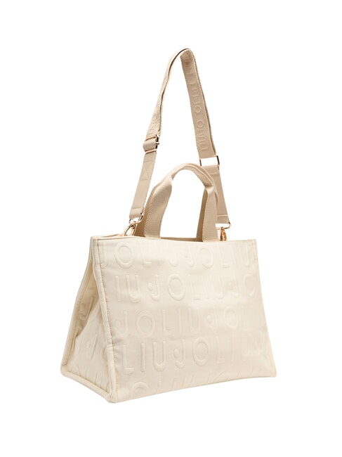 LOGO Borsa a mano, con tracolla white cream - Borse Donna