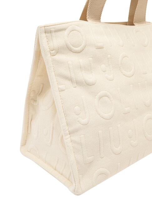 LOGO Borsa a mano, con tracolla white cream - Borse Donna