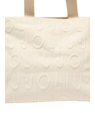 LIUJO LOGO Borsa a mano, con tracolla white cream - Borse Donna - 6