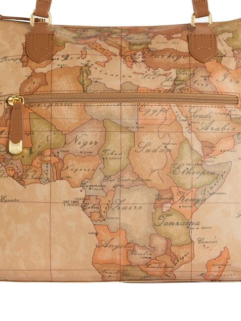 GEO CLASSIC Borsa shopping, doppia portabilit&agrave; NATURALE - Borse Donna