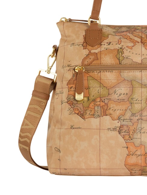 GEO CLASSIC Borsa shopping, doppia portabilit&agrave; NATURALE - Borse Donna