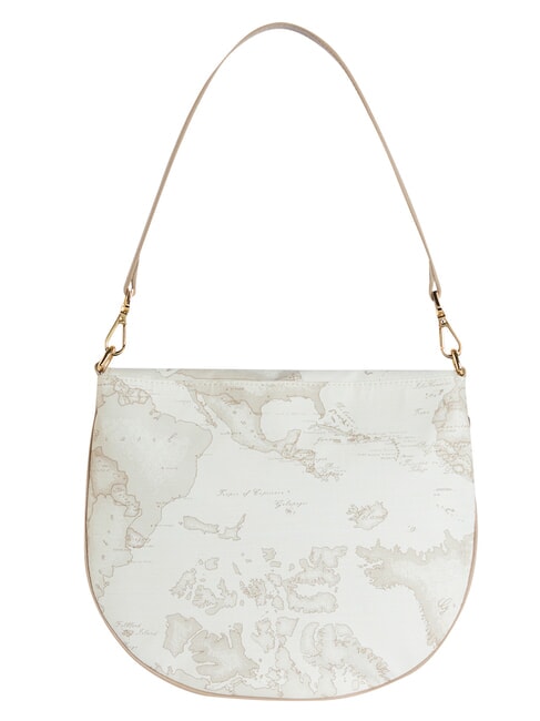 GEO CLASSIC Borsa a spalla con patta bianco - Borse Donna