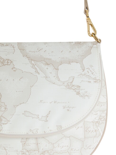 GEO CLASSIC Borsa a spalla con patta bianco - Borse Donna
