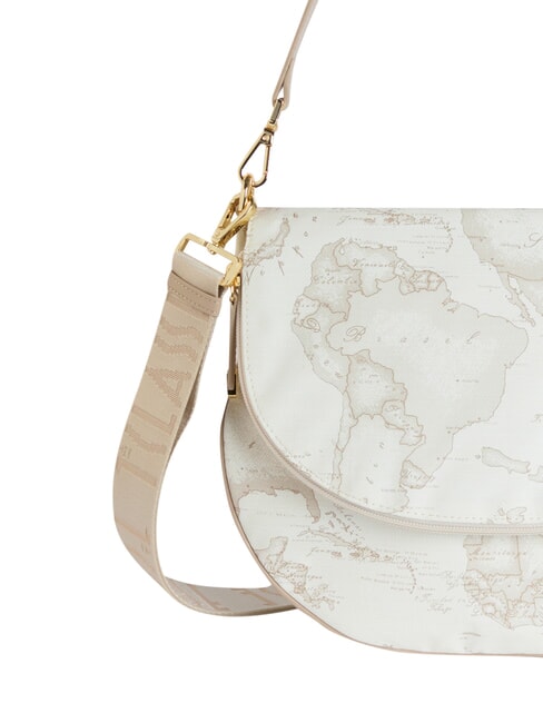 GEO CLASSIC Borsa a spalla con patta bianco - Borse Donna